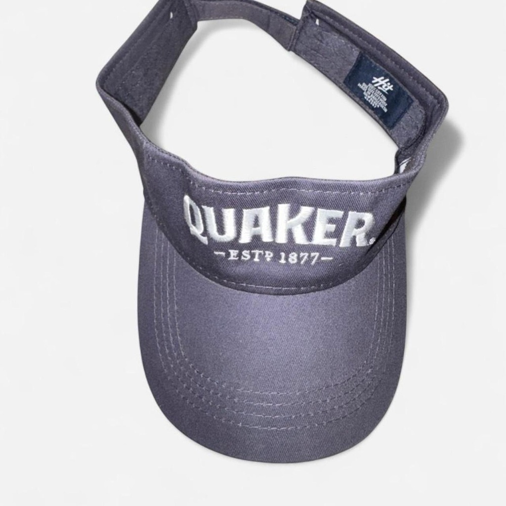 Quaker Oats Logo Visor Hat Adjustable Cotton